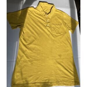 Mini Boden Jersey Big Boy's Polo Sz 15-16yrs Young Men Yellow, P-P 18.5" &26.5"L